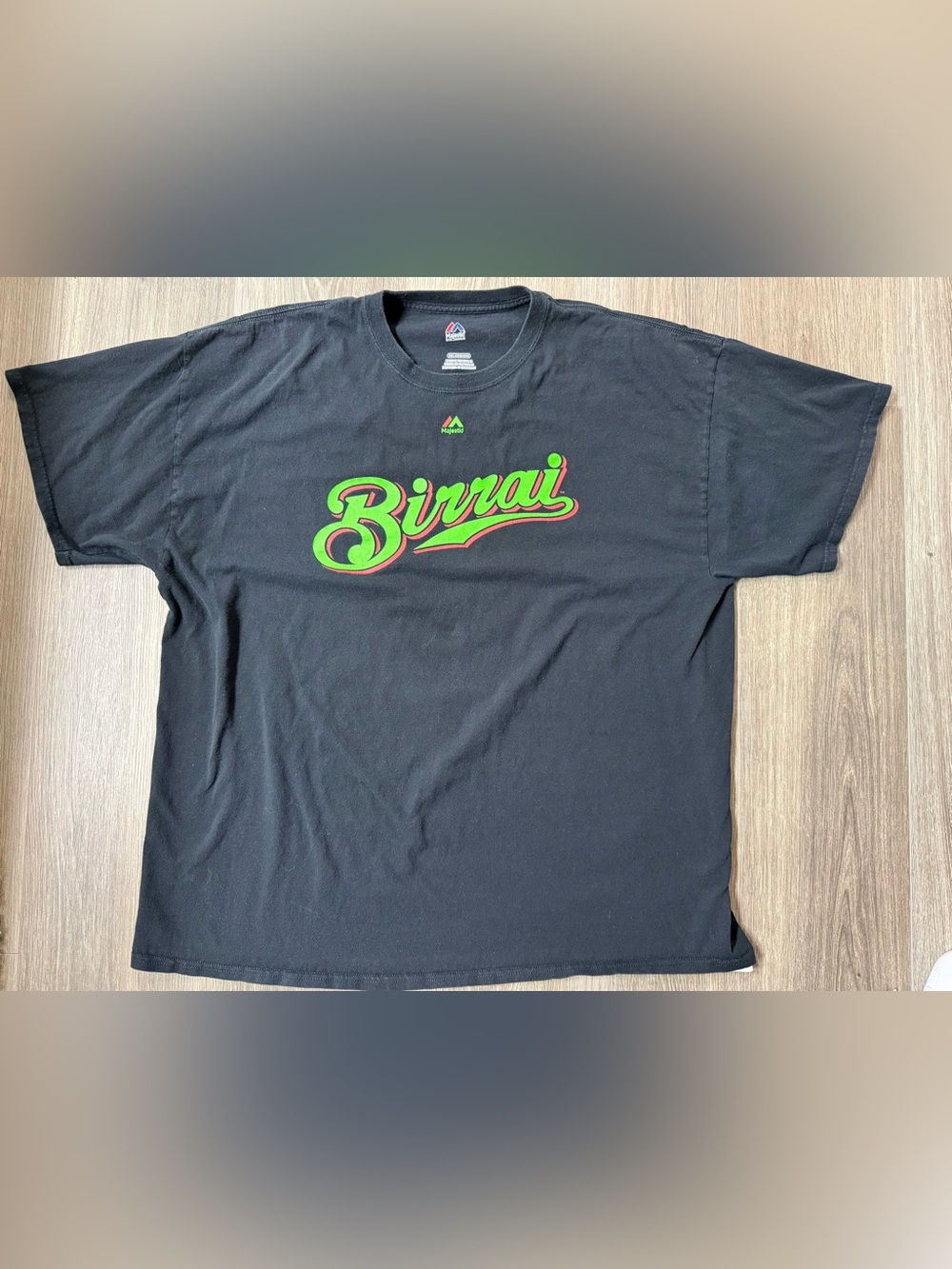Rare Milwaukee Brewers Birrai Italian Night Majestic Tee MLB Promo Graphic Chef